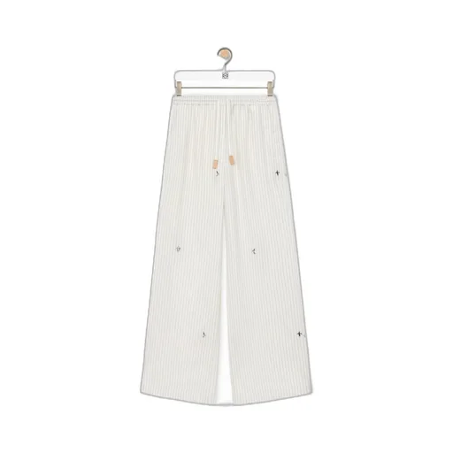 Striped Drawstring Pyjama Trousers