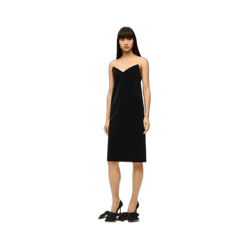 Bustier Velvet Dress