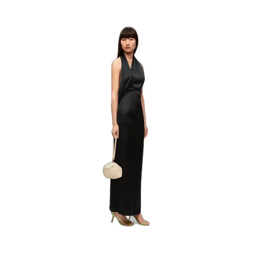 Satin Scarf Dress