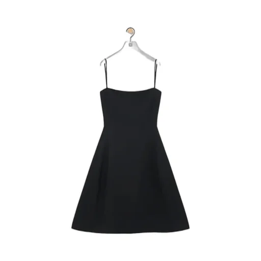 Thin Strapped Flare Silhouette Dress