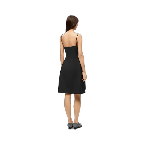 Thin Strapped Flare Silhouette Dress