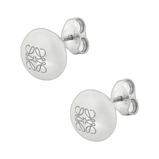 Anagram Engraved Stud Earrings