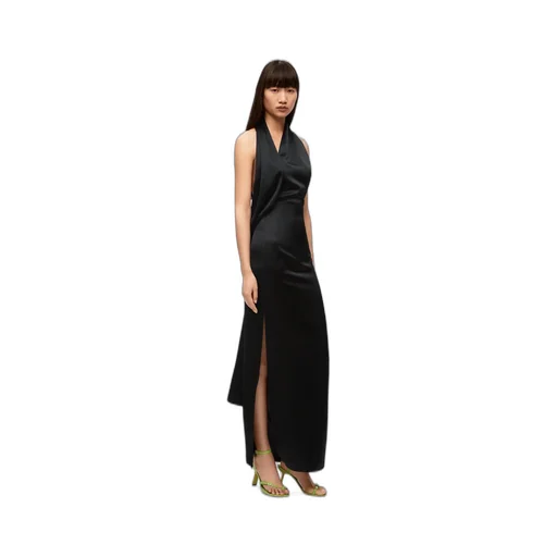 Satin Scarf Dress