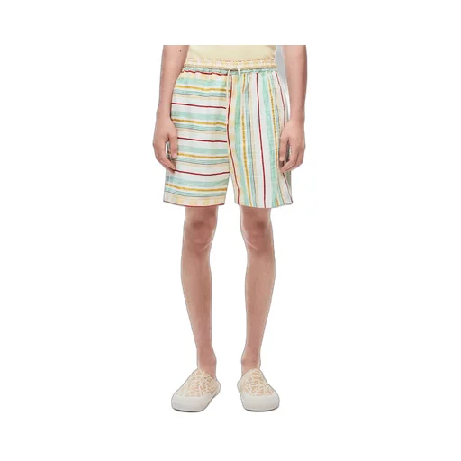 Asymmetric Stripe Shorts