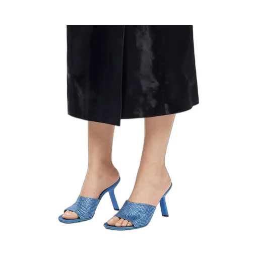 Petal Embellished Slip-On Mules