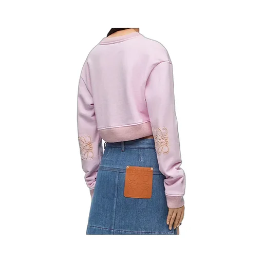 Cropped Sweatshirt In Cotton