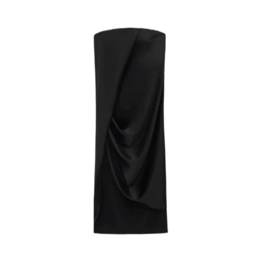 Crepe Satin Bustier Dress