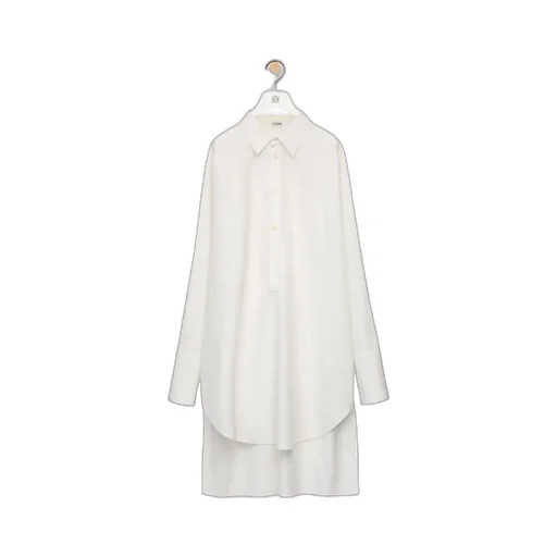 Deconstructed Long-Sleeved Shirt Dress