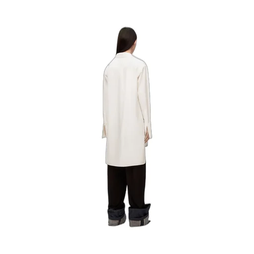 Deconstructed Long-Sleeved Shirt Dress