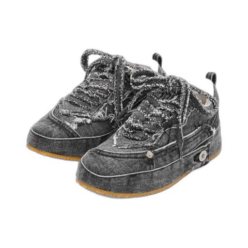 Deconstructed Sneaker In Denim