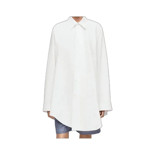 Trapeze Long-Sleeved Shirt Dress