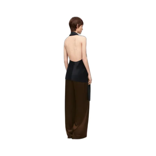 Scarf Top In Technical Satin