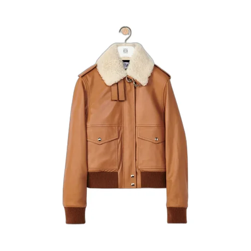 Zip-Up Leather Jacket