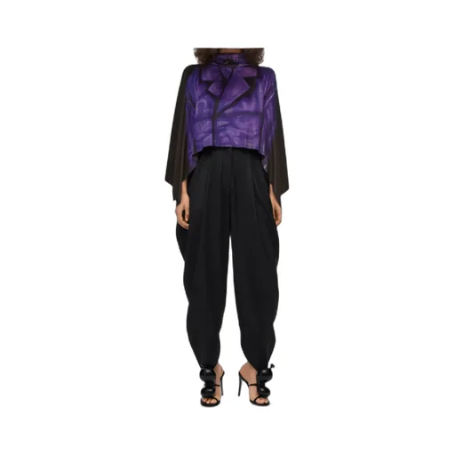 Draped Pleated Trousers