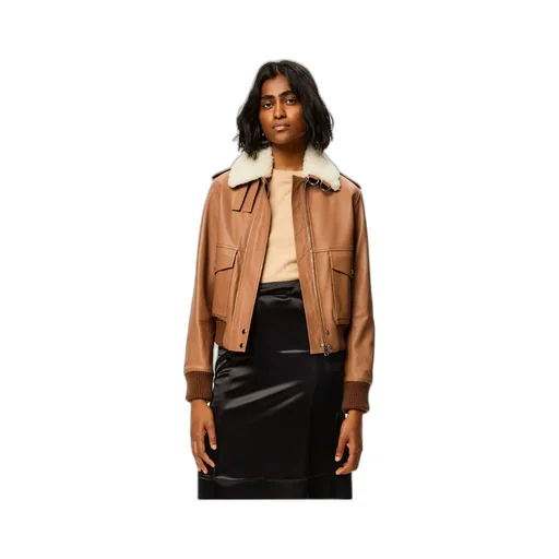 Zip-Up Leather Jacket