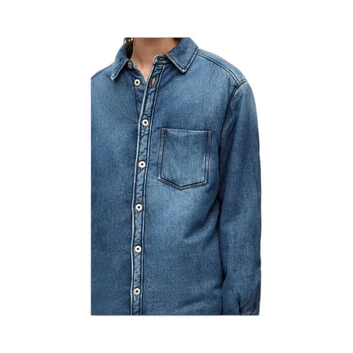 Puffer Shirt In Denim