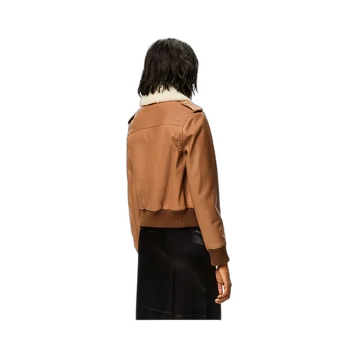 Zip-Up Leather Jacket