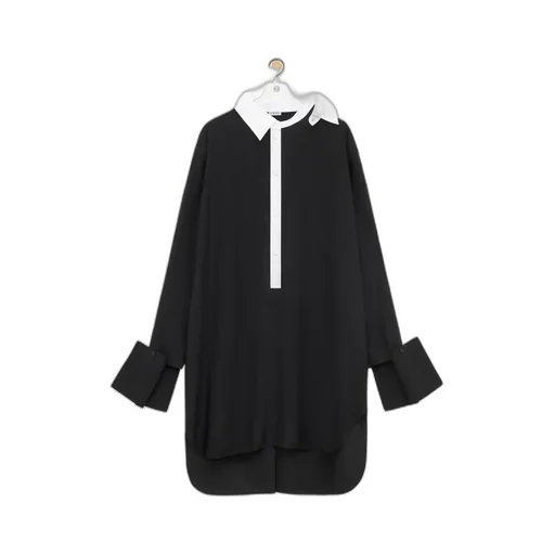 Anagram Embroidered Shirt Dress