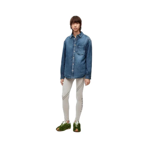 Puffer Shirt In Denim