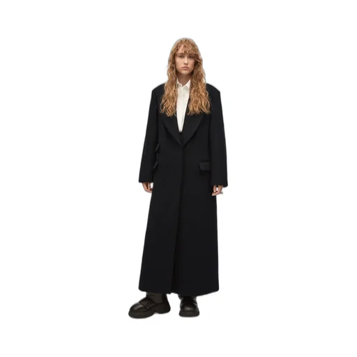 Single-Breasted Long Coat
