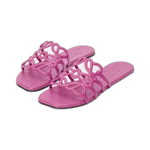 Petal Anagram Slide In Soft Calfskin