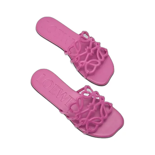 Petal Anagram Slide In Soft Calfskin