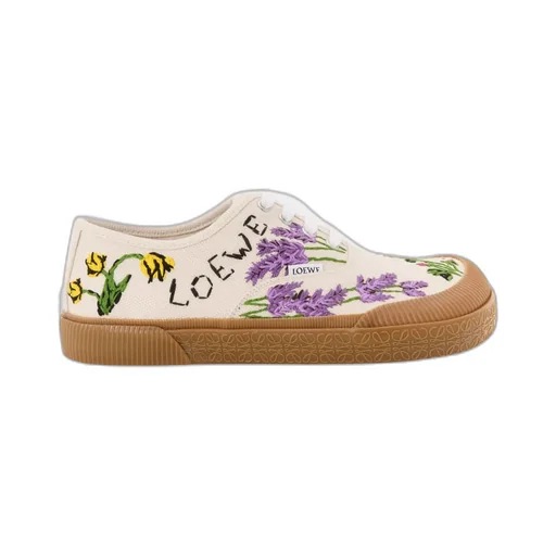 Terra Vulca Embroidered Canvas Sneakers