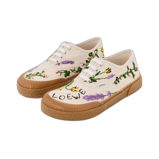 Terra Vulca Embroidered Canvas Sneakers
