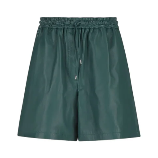 Elasticated-Waist Drawstring Shorts