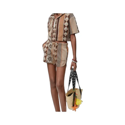 Shorts In Terry Cotton Jacquard