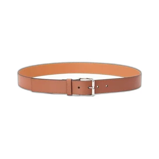 Roller Buckle Belt In Smooth Calfskin