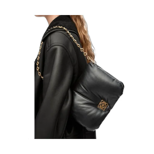 Goya Puffer Chained Shoulder Bag