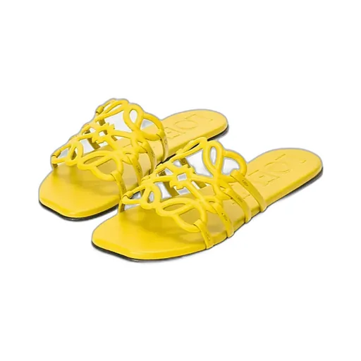 Petal Anagram Slide In Soft Calfskin