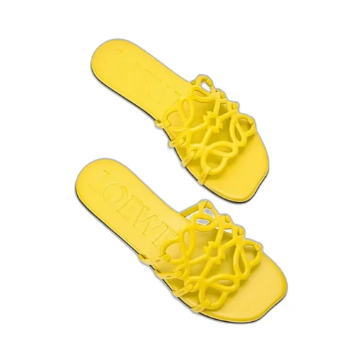 Petal Anagram Slide In Soft Calfskin