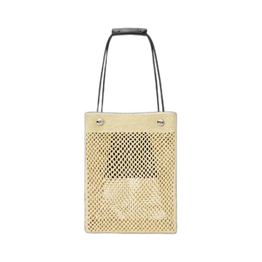 Pebble Hobo In Raffia