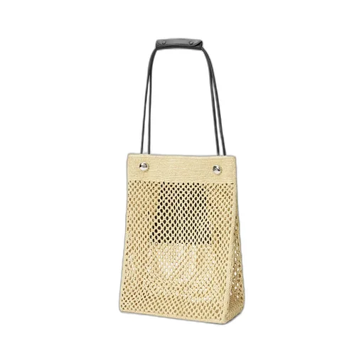 Pebble Hobo In Raffia