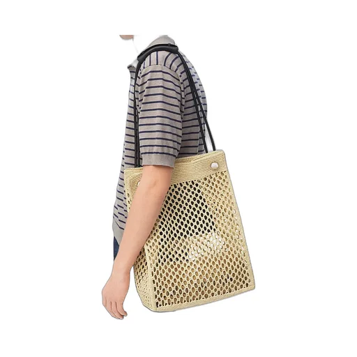 Pebble Hobo In Raffia
