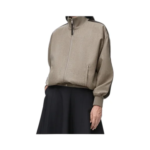 Tracksuit Jacket In Wool And Cashmere