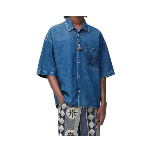 Short Sleeved Denim Shirt