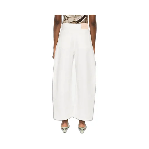 Logo Patch Wide Leg Jeans