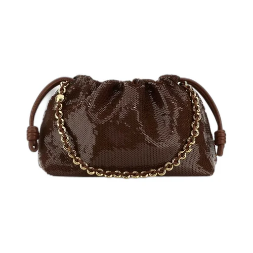 Flamenco Sequined Leather Clutch