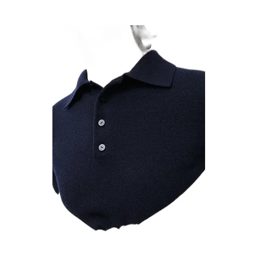 Open Back Polo Sweater