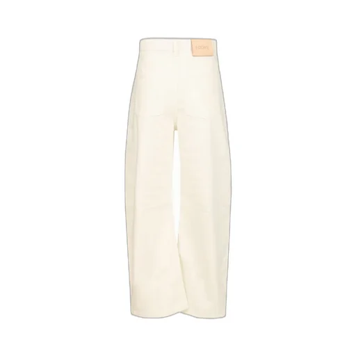 Logo Patch Wide Leg Jeans