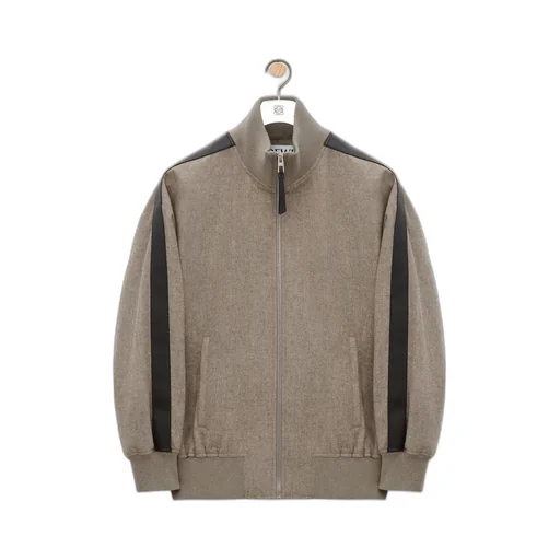 Tracksuit Jacket In Wool And Cashmere