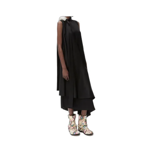 Ruffle Dress In Silk