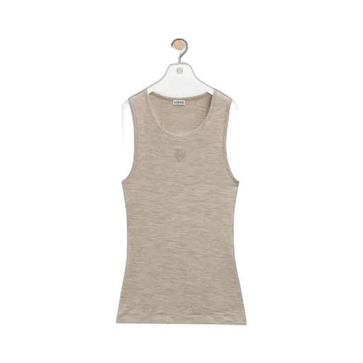Anagram Tank Top In Stretch Wool