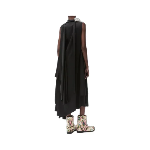 Ruffle Dress In Silk