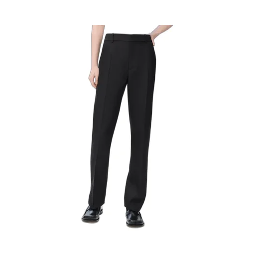 Trousers In Wool And Silk