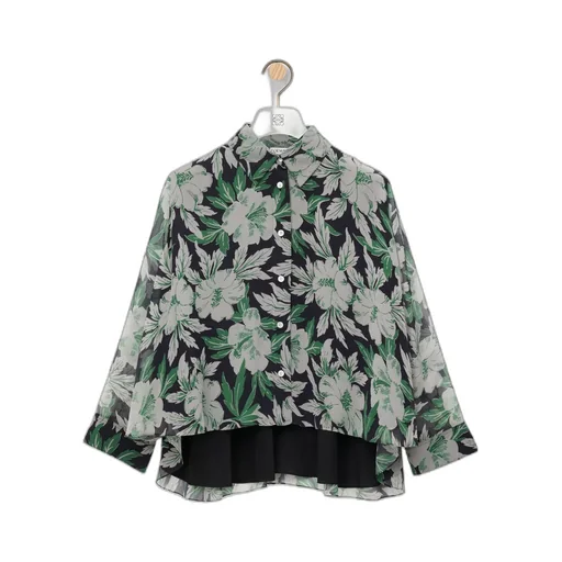 Relaxed Fit Crepe Shirt