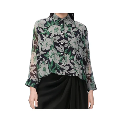 Relaxed Fit Crepe Shirt